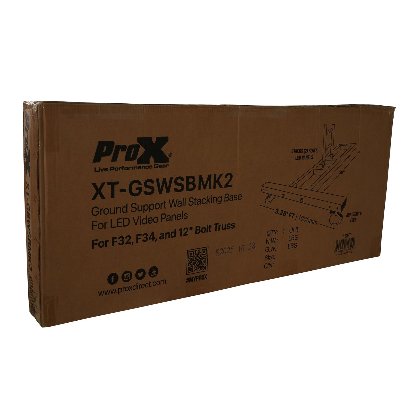 207491_ProX-XT-GSWSBMK2-Ground-Support-T-Base-for-LED-Wall-Stacking_ALT40sqr