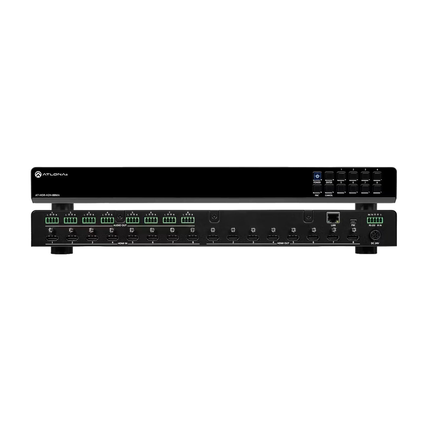 Atlona AT-HDR-H2H-88MA UHD 4K HDR 8x8 HDMI Matrix Switcher