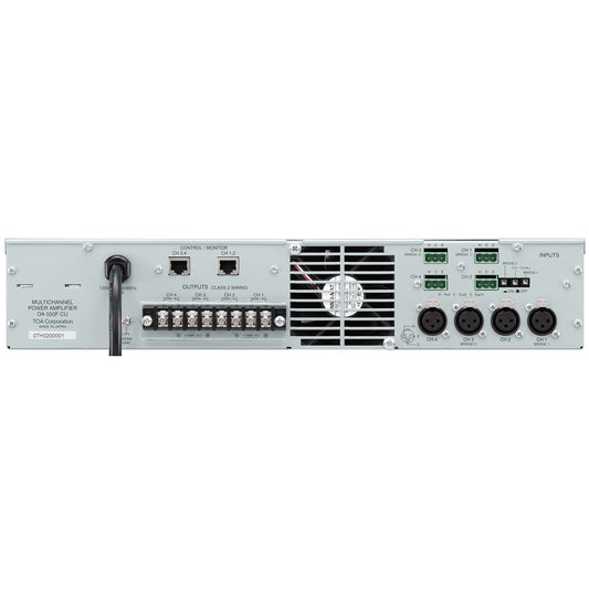TOA DA-550F CU 4-Channel Class-D Rack Power Amplifier