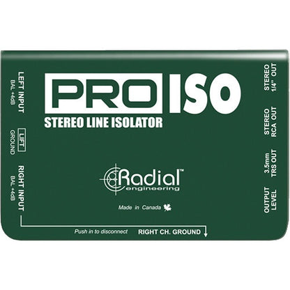 Radial R800 1150 00 Pro-Iso Balanced to Unbalanced Passive Converter