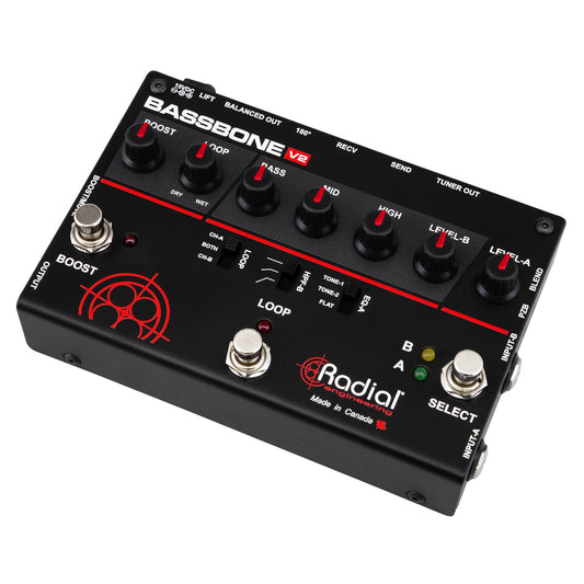 Radial R800 7071 00 Bassbone V2 Bass Preamp and DI Box