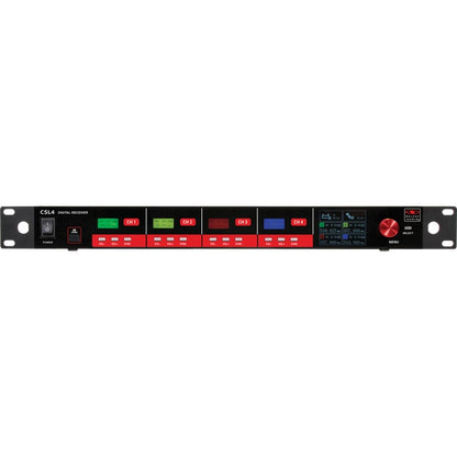Galaxy Audio CSL4 4-Channel Rackmount Digital UHF Diversity Wireless System | (1) Handheld Vocal Mic Tranmitters and (3) Bodypack Transmitters
