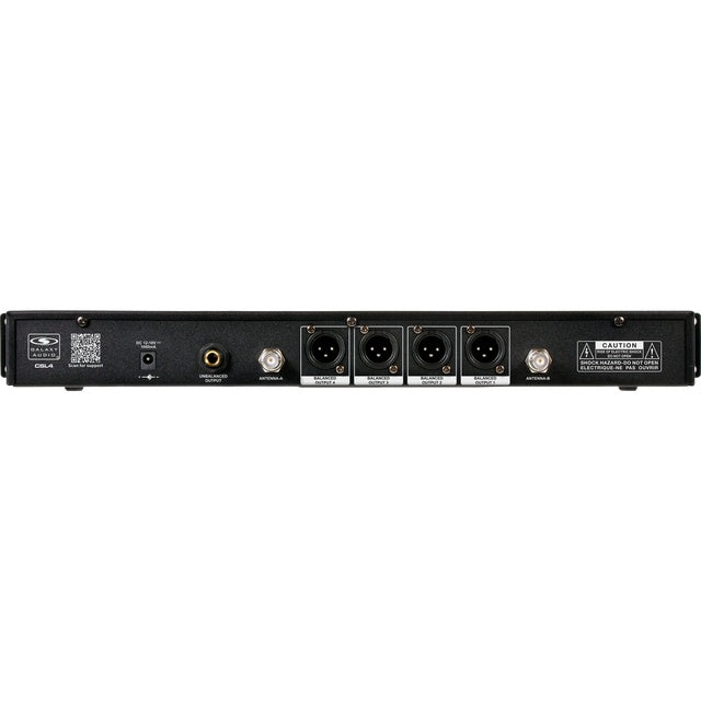 Galaxy Audio CSL4 4-Channel Rackmount Digital UHF Diversity Wireless System | (3) Handheld Vocal Mic Tranmitters and (1) Bodypack Transmitters