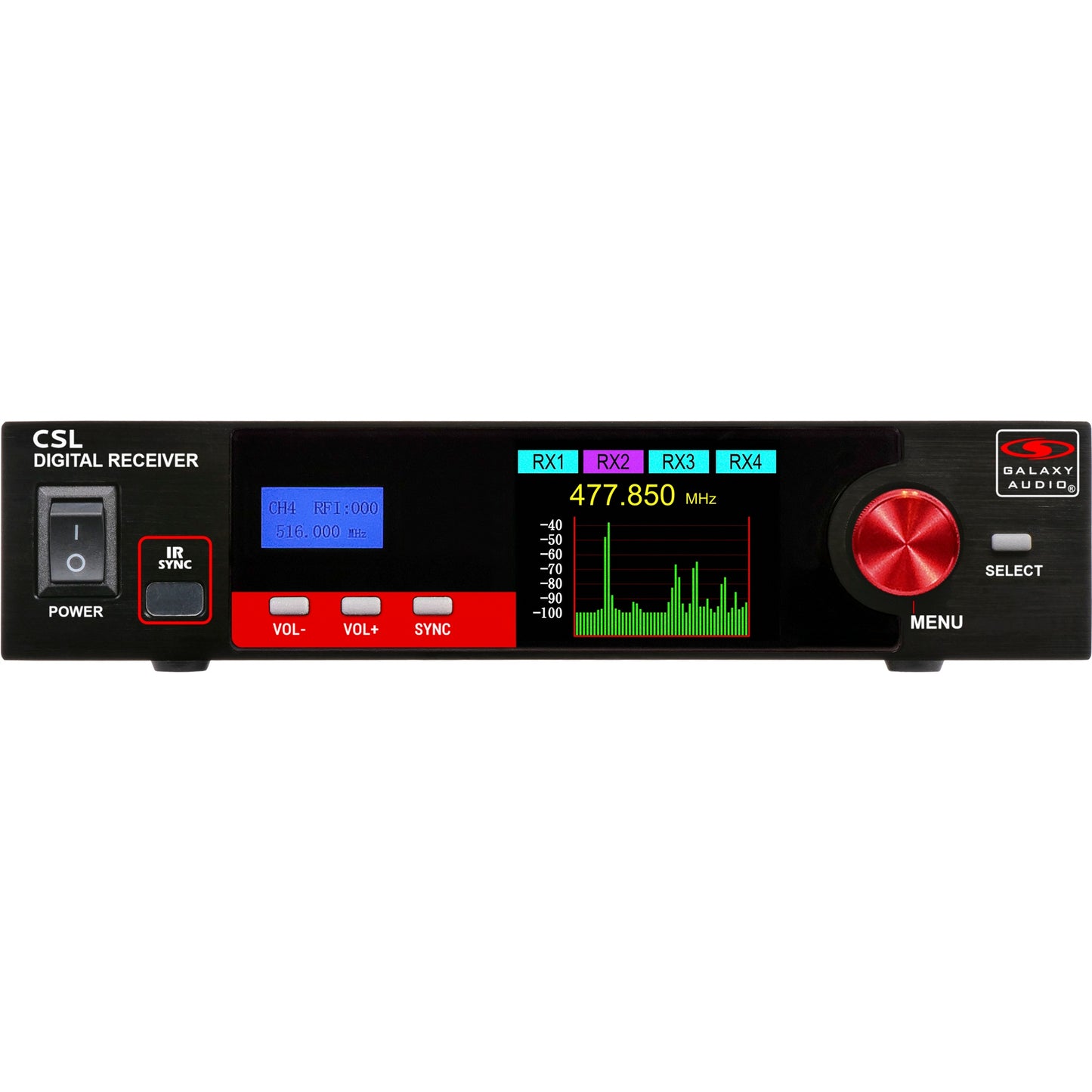 Galaxy Audio CSL Digital UHF Wireless System Single Channel True-Diversity | (1) Handheld Dynamic Vocal Mic Tranmitter and (1) Bodypack Transmitter