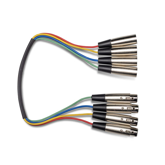 Hosa XLR-401.5 4-Channel Balanced XLR Snake 1.5 ft