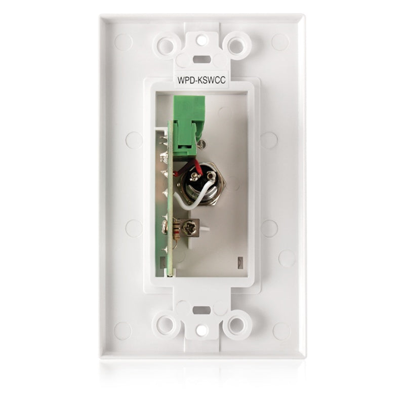 AtlasIED WPD-KSWCC Decor Wall Plate Key Switch With Contact Closure