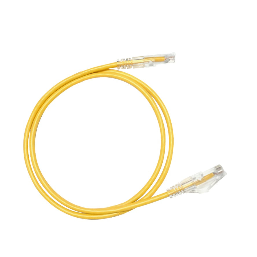 Hosa Cat 6 Cable 10-Pack Gigabit RJ45 For AV Networking | 3 ft | Yellow