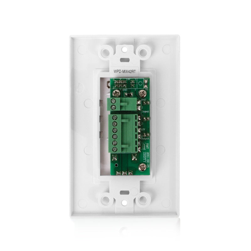 AtlasIED WPD-MIX42RT Decor Wall Plate Input Selector With Volume Control