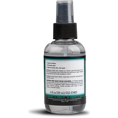 Hosa GLS-104SP-BULK Goby Labs Spearmint Microphone Cleaner Spray