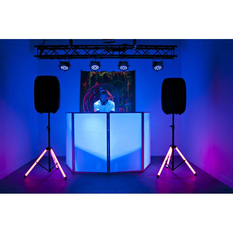 Accu-Cable Color Stand LED Speaker Stand With Built-In LED Lighting
