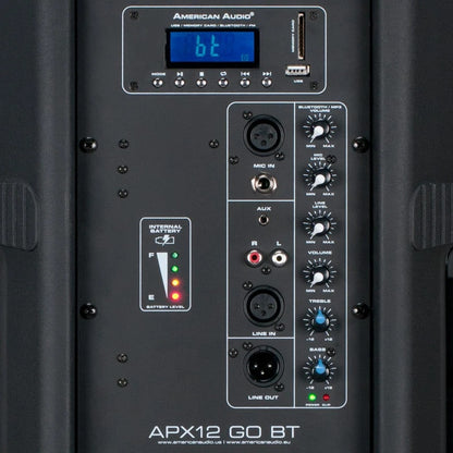 American Audio & Video APX12 GO BT 12" Portable Battery-Powered PA Speaker