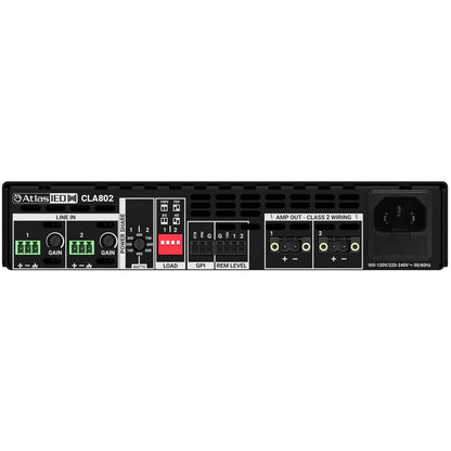 AtlasIED CLA802 Two-Channel 800W Multi-Impedance Power Share Amplifier