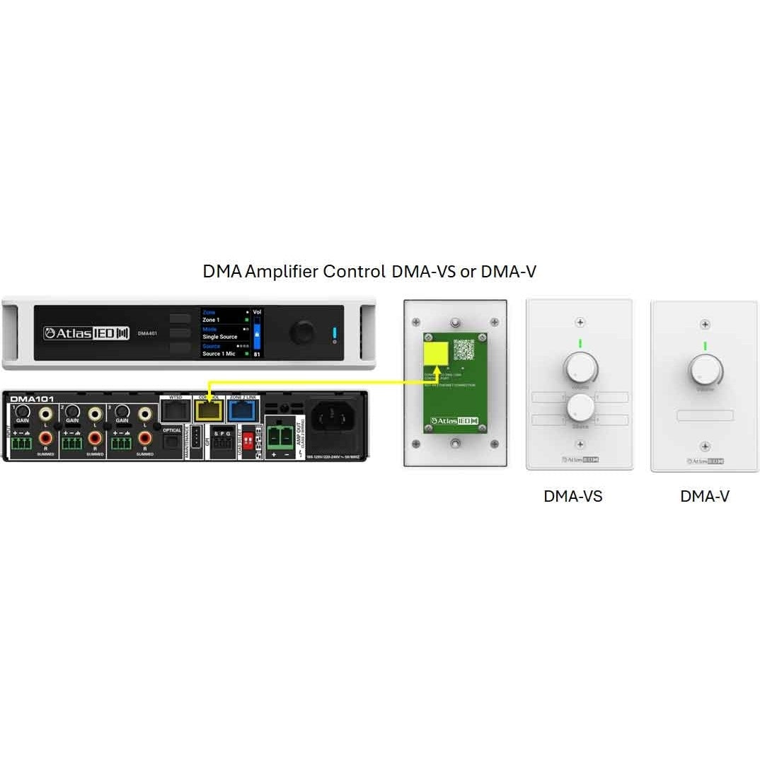 AtlasIED DMA Series Digital Mixer Amplifier For Commercial Installs | 400W