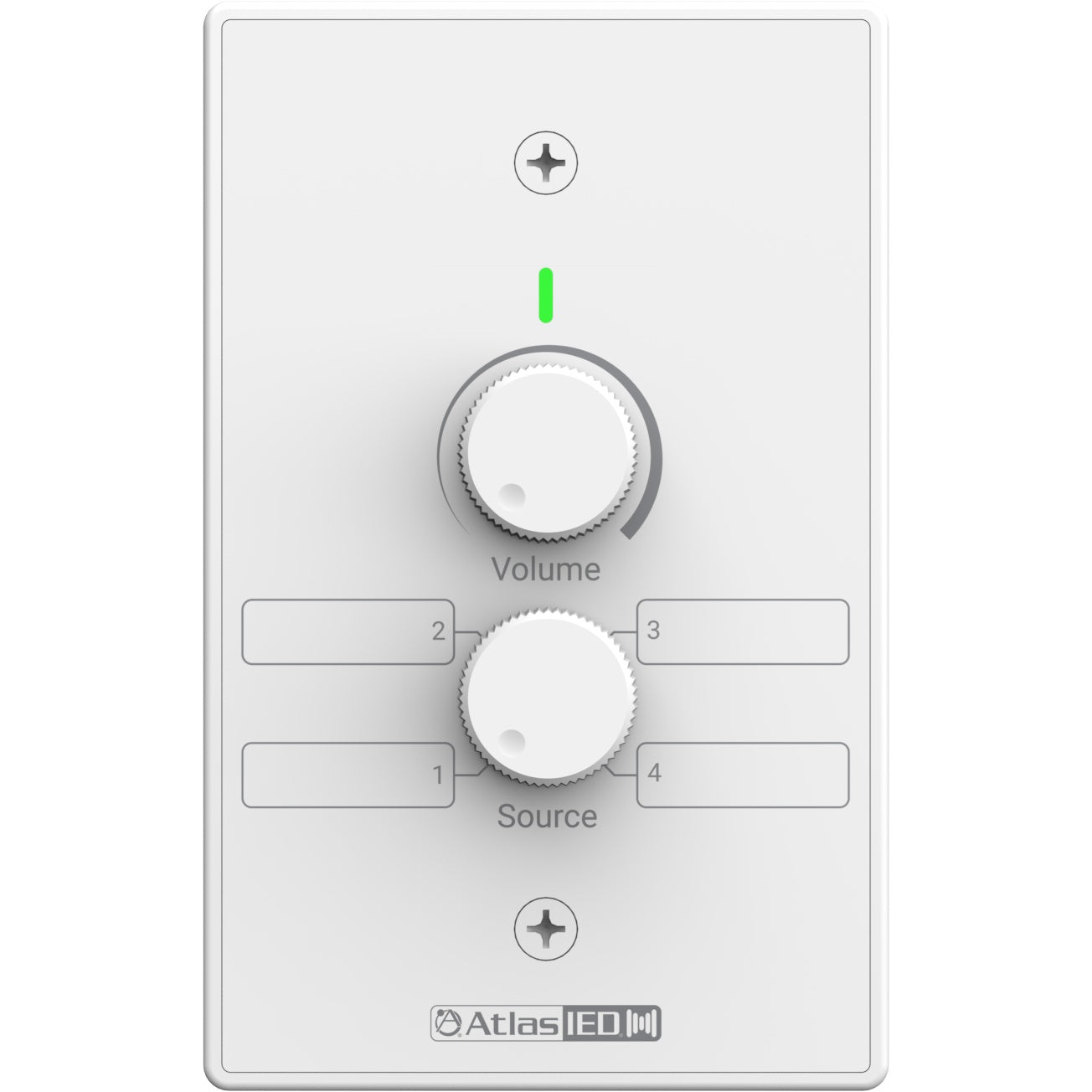 AtlasIED DMA-VS Volume and Source Selection Wall Plate for DMA/LMA
