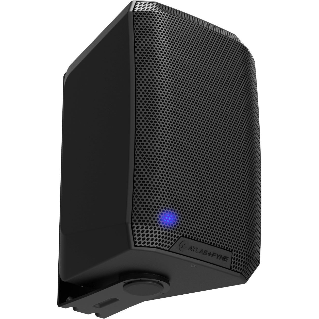 AtlasIED FS IsoFlare Series Dante PoE Active Surface Mount Loudspeaker | Black | 4"