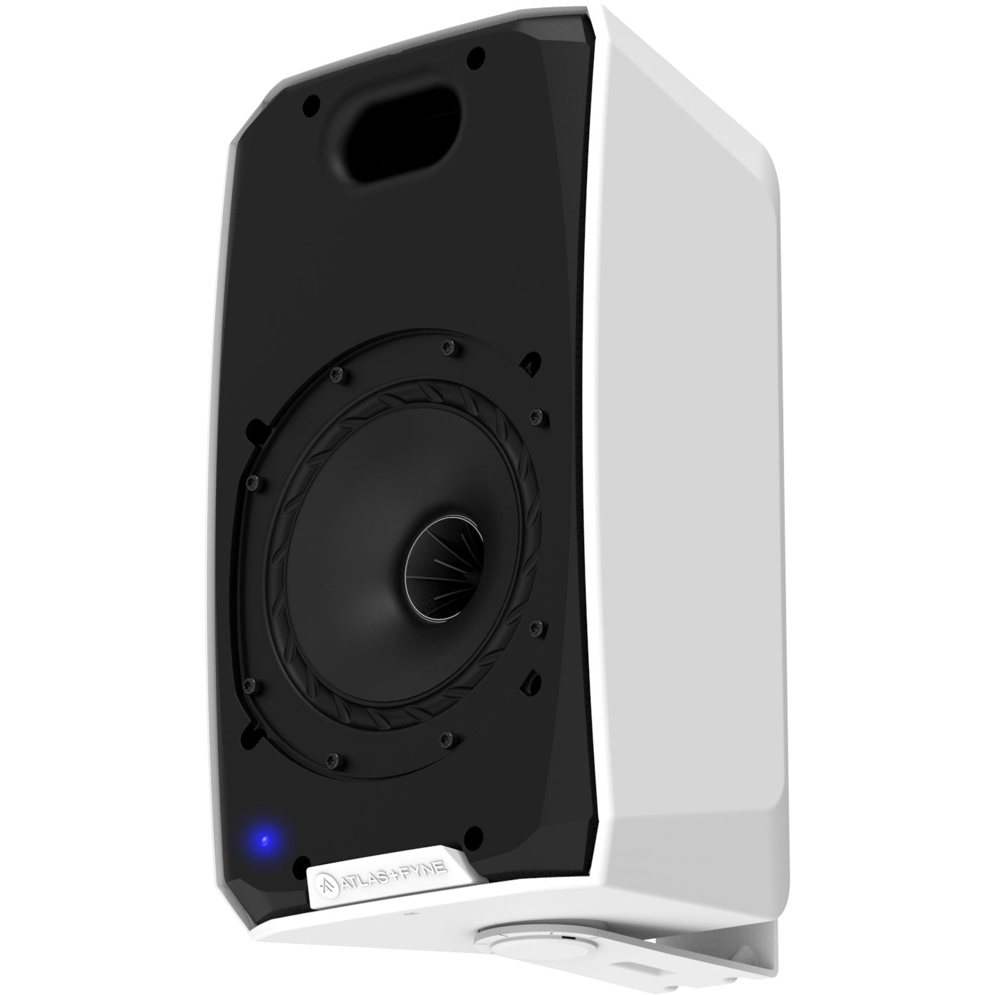 AtlasIED FS IsoFlare Series Dante PoE Active Surface Mount Loudspeaker | White | 6"