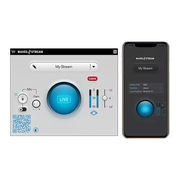 Waves Stream Remote Collaboration Plugin Subscription DAW Streaming Plugin | 1-Month