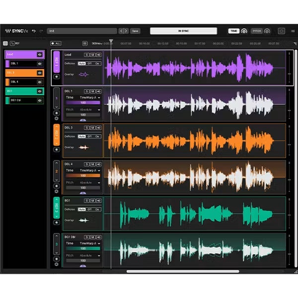 Waves SYNCVX AI Vocal Alignment Plugin For Layered Tracks