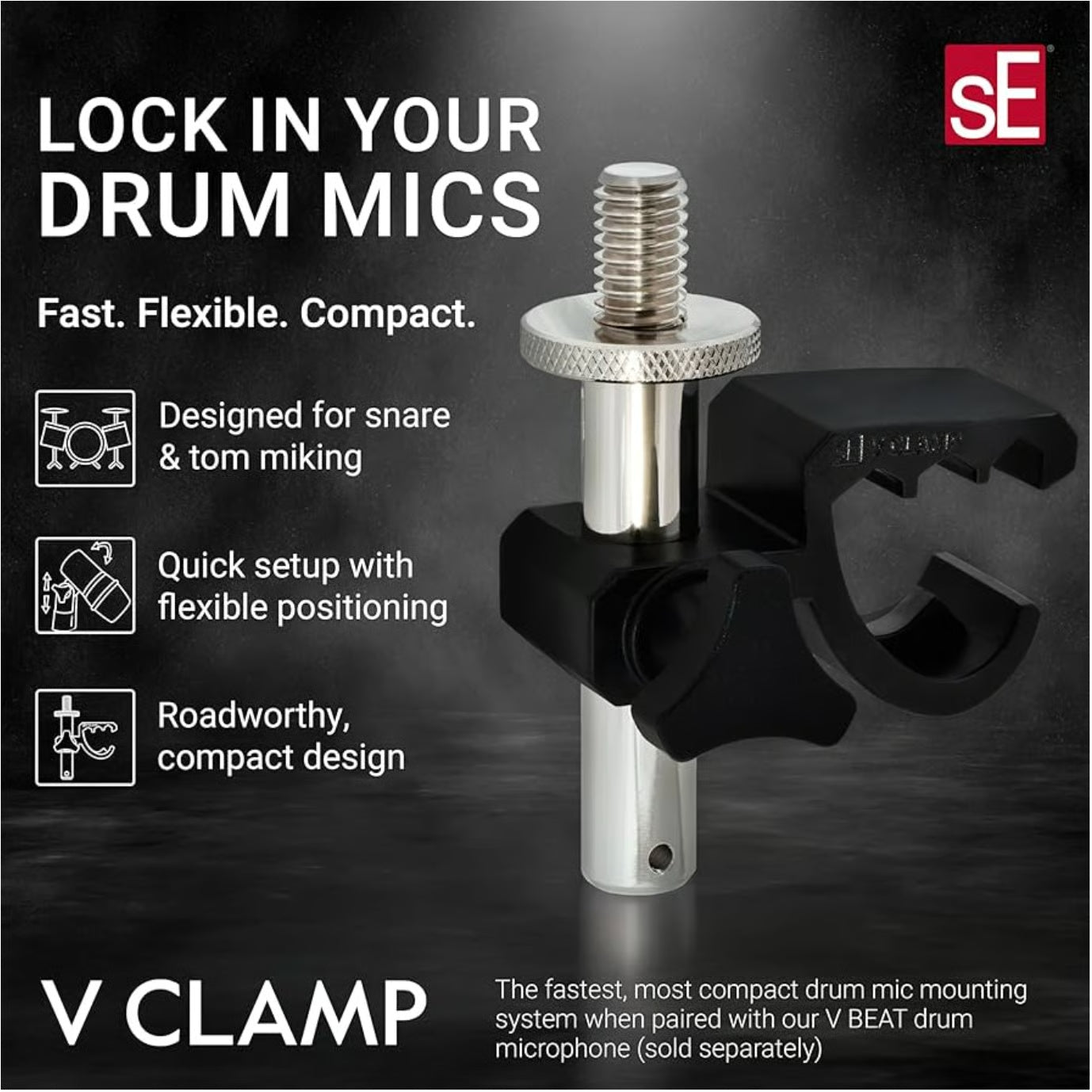 207984_sE-Electronics-VCLAMP-NG-Compact-Drum-Mic-Mounting-System_ALT08sqr