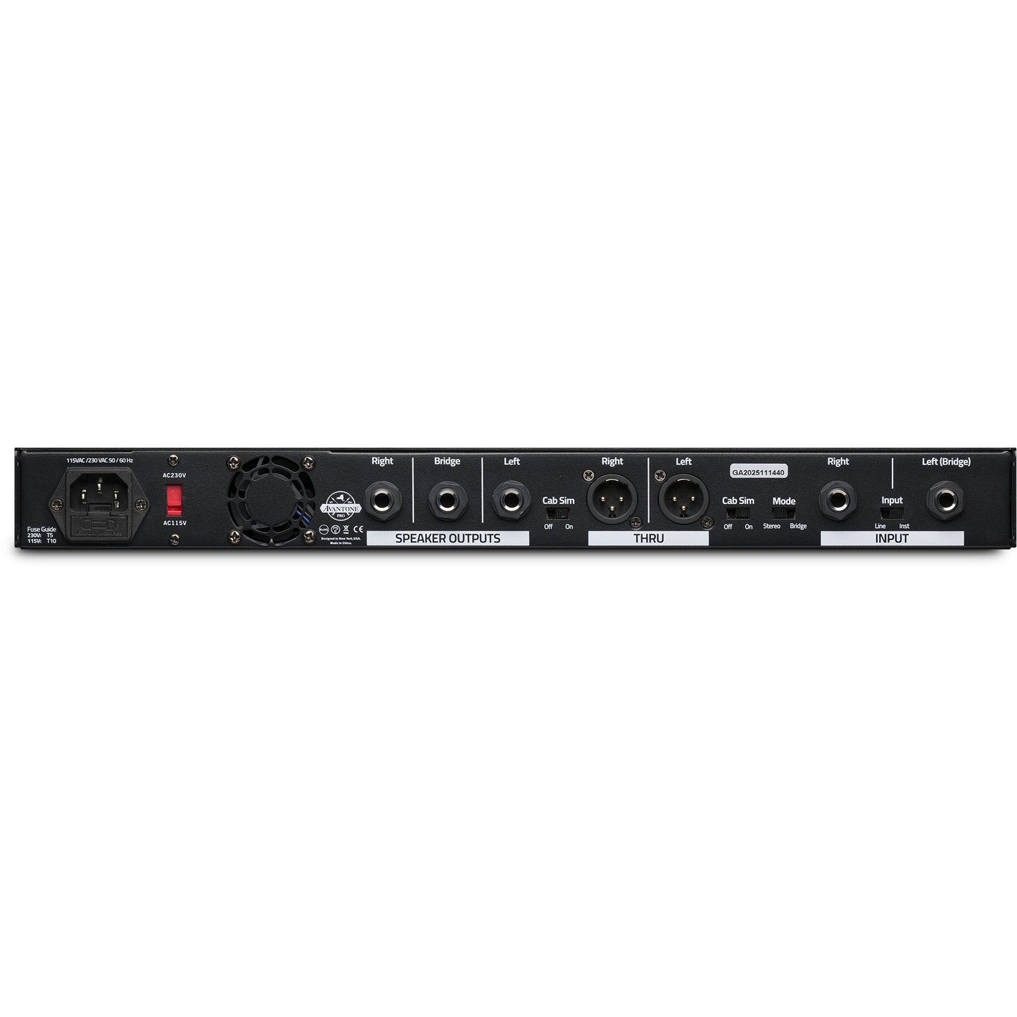 Avantone Pro GTR-100 Class A/B Guitar Power Amp With DSP