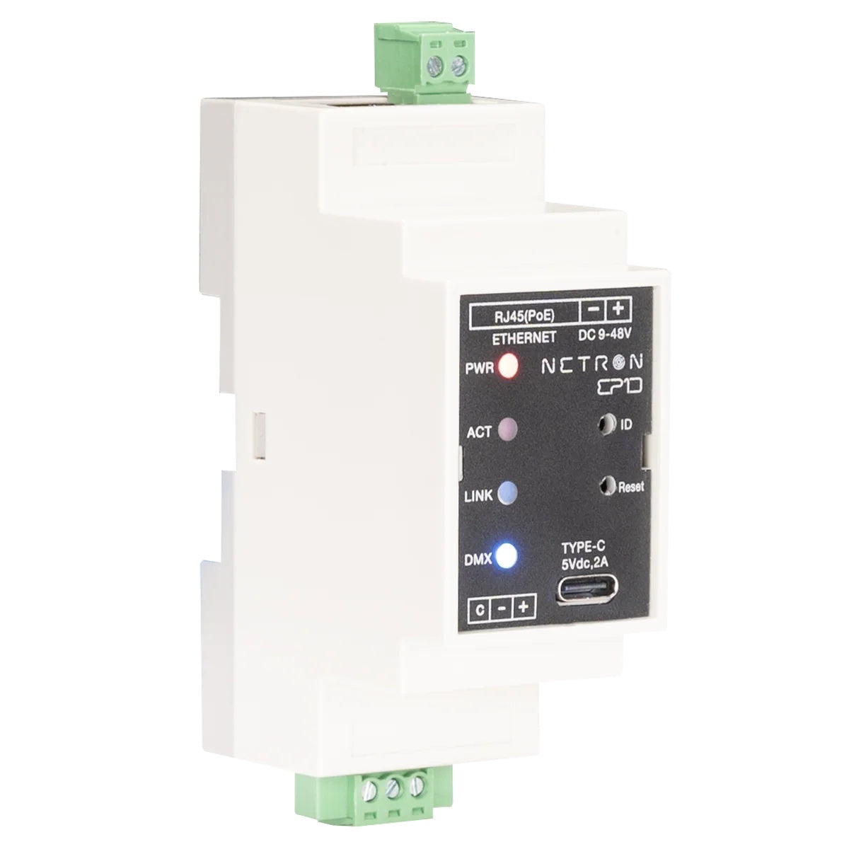 208967_Elation-NRE136-Single-Port-sACN-Art-Net-Node-With-DIN-Rail-Mount_ALT01sqr