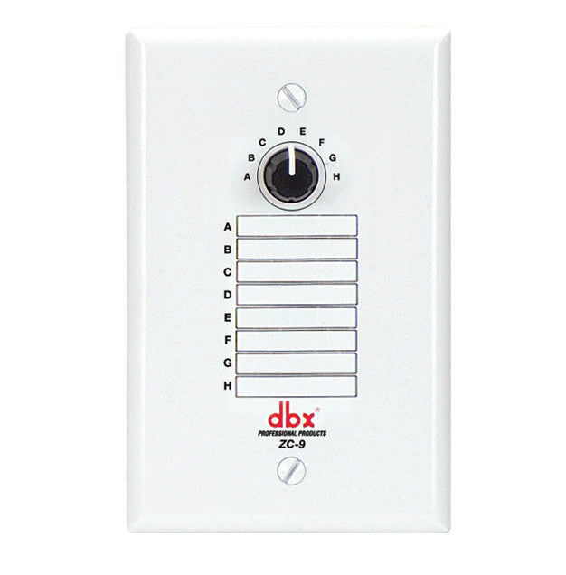 dbx ZC-9 Wall-Mounted Zone Controller