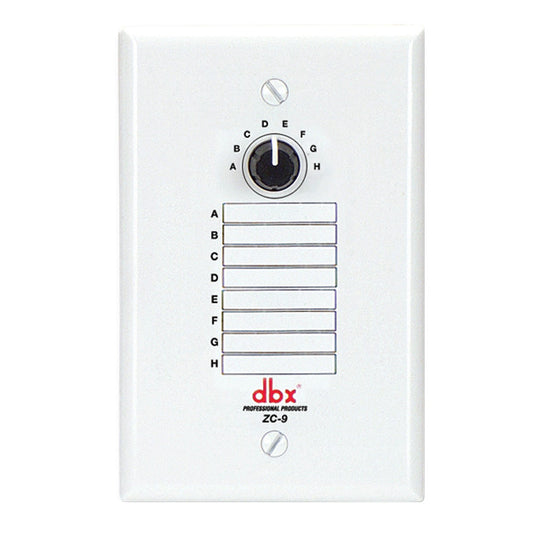 dbx ZC-9 Wall-Mounted Zone Controller