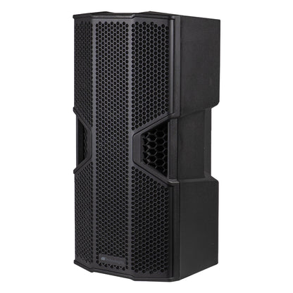 OPERA NONA210 three-quarter left view showing angled side profile and recessed side handle, dBTechnologies