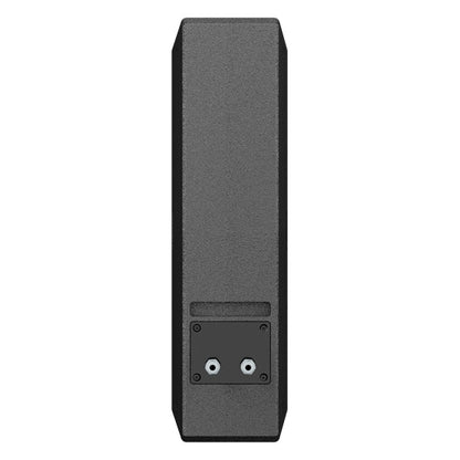 IS25T-WP rear panel view with recessed input plate and dual screw terminals for passive install wiring, dBTechnologies