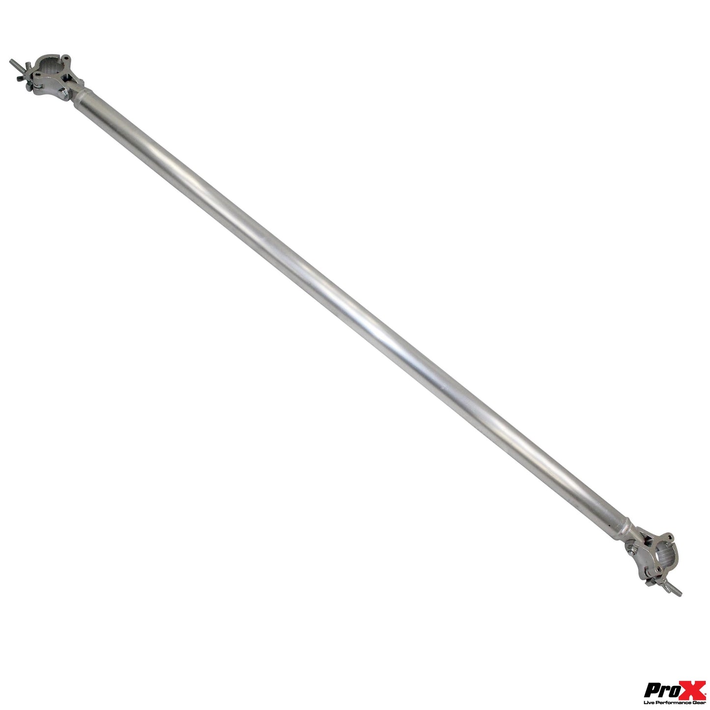 ProX Single Truss Tube with Dual Clamp and Hinge Aluminum Stage Truss | 59 in