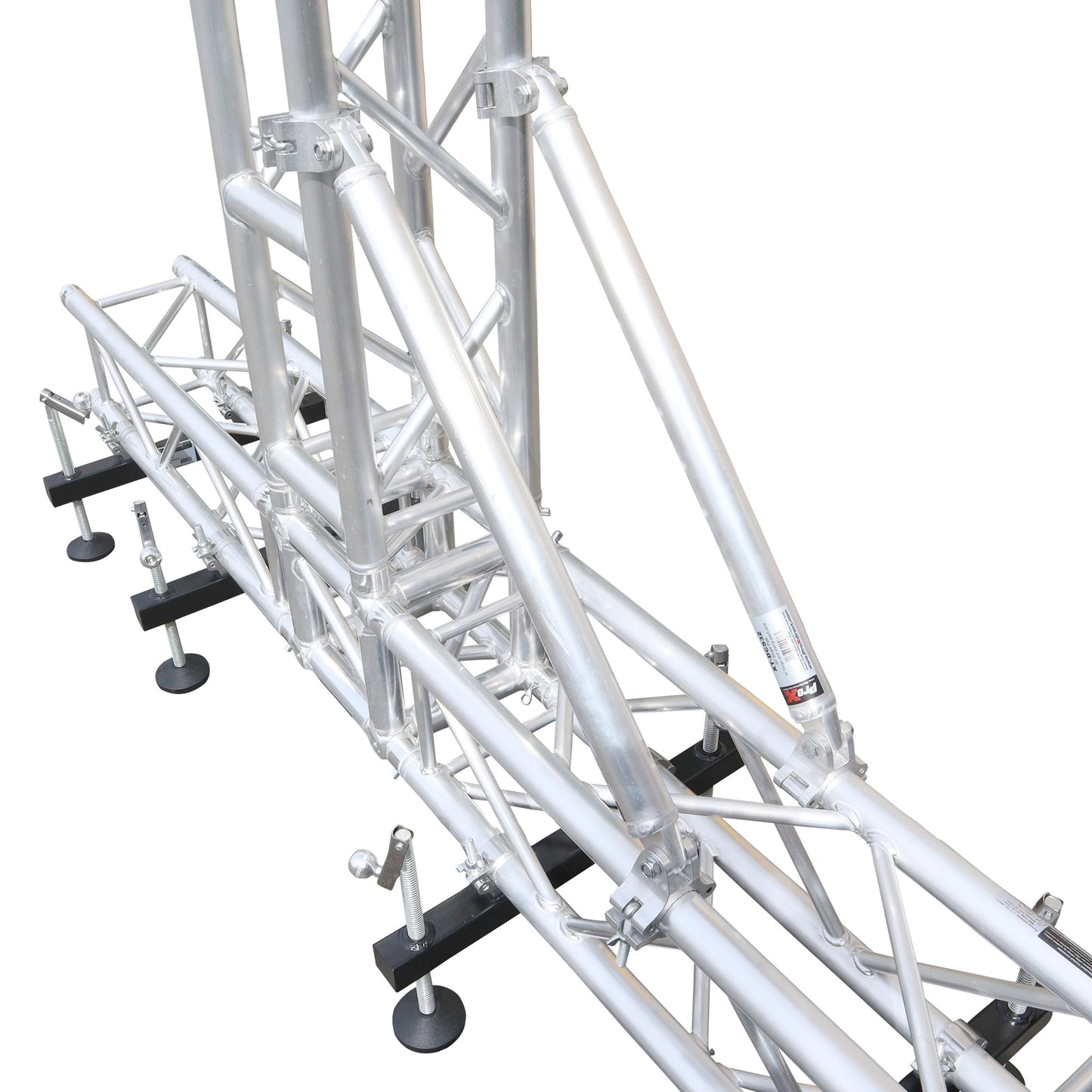 ProX Single Truss Tube with Dual Clamp and Hinge Aluminum Stage Truss | 59 in