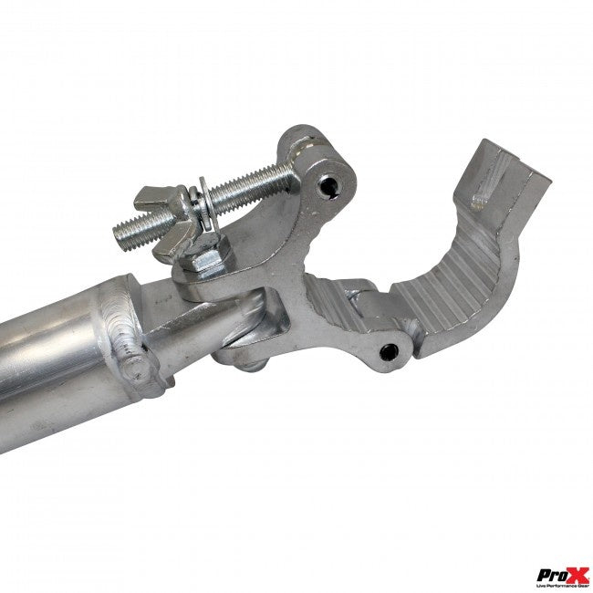 ProX Single Truss Tube with Dual Clamp and Hinge Aluminum Stage Truss | 59 in