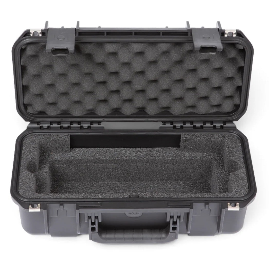 3i-17066ATM waterproof case open front view showing empty foam tray, trigger latches and molded handle, SKB