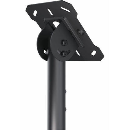 PCM150 close-up of the ceiling plate and pivoting tilt yoke with slotted mounting holes, Peerless-AV