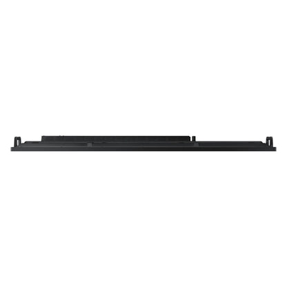 WA75F 75" interactive display top view showing rear vent slots and mounting standoffs, Samsung