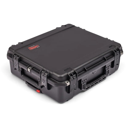 3I-2421-7BE iSeries case closed at an angle with trigger-release latches and retractable pull handle, SKB