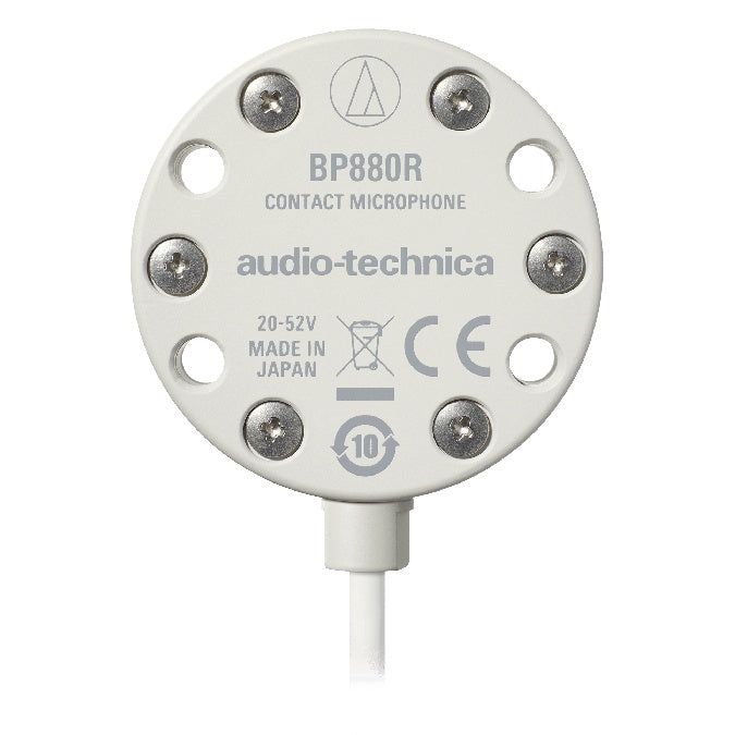 BP880R face plate with model labeling, 20-52V marking and eight stainless screws, Audio-Technica