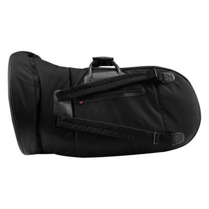 GBPB-TUBA-L large tuba pro bag rear view showing padded backpack shoulder straps, zippered back pocket and top carry handle, Gator