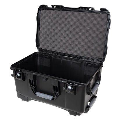 GU-2112-11-WPNF waterproof case open showing empty interior and convoluted egg-crate foam in the lid, Gator