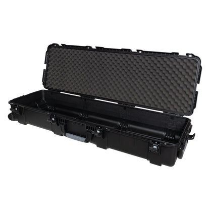 GU-5516-08-WPNF waterproof case open showing empty interior and egg-crate foam lining in the lid, Gator