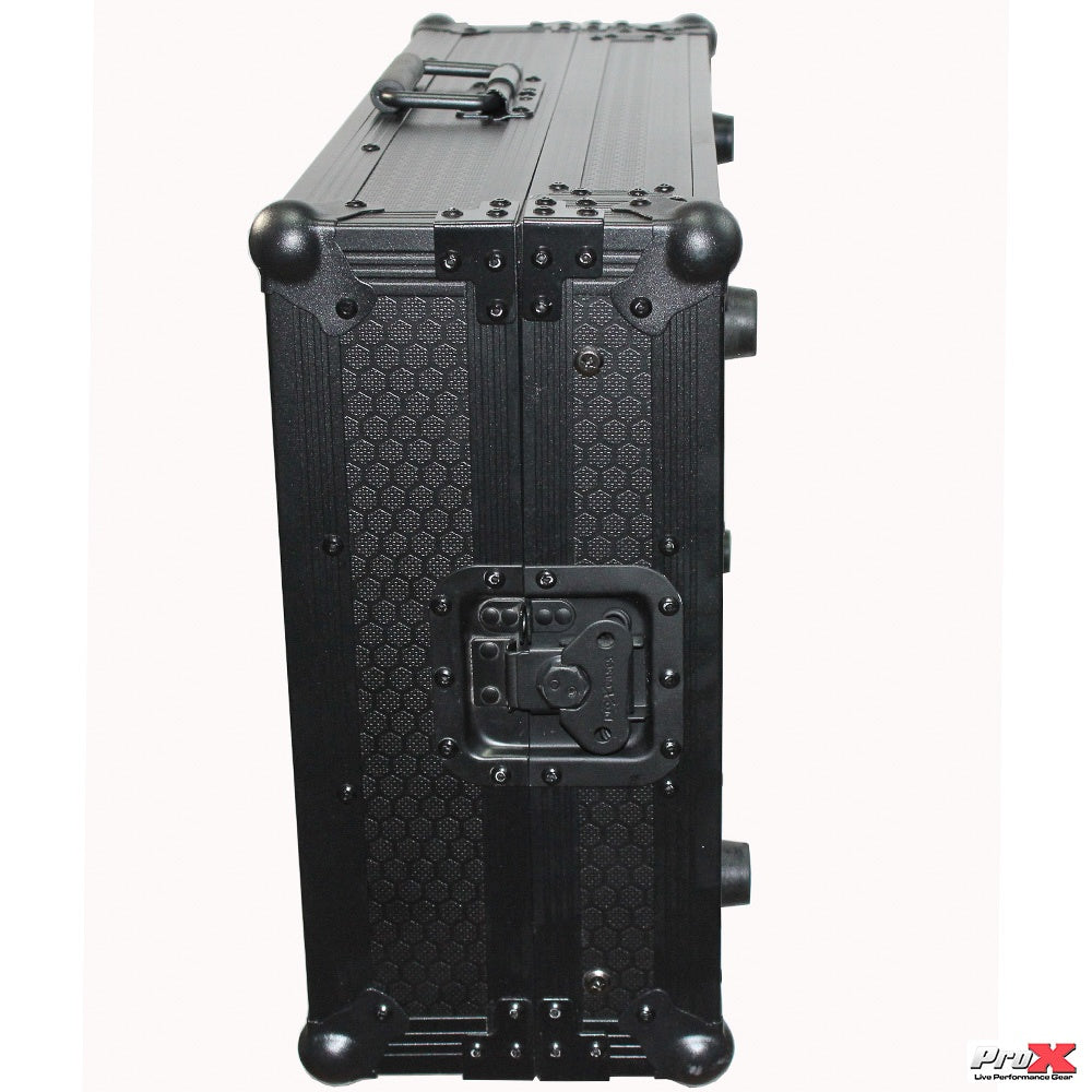 ProX Flight Case for Numark MixTrack Controller with Laptop Shelf | Black on Black