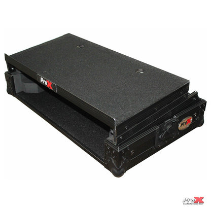 ProX Flight Case for Numark MixTrack Controller with Laptop Shelf | Black on Black