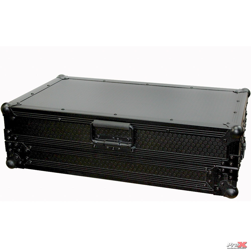 ProX Flight Case for Numark MixTrack Controller with Laptop Shelf | Black on Black
