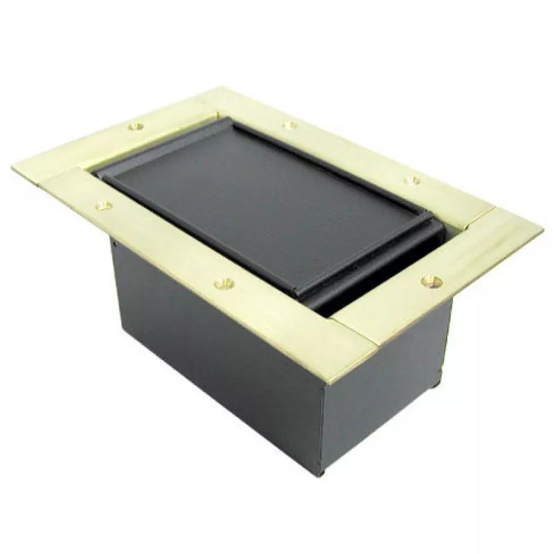 Ace Backstage 223CLBR Half Pocket/Carpet Lid - Brass Bezel