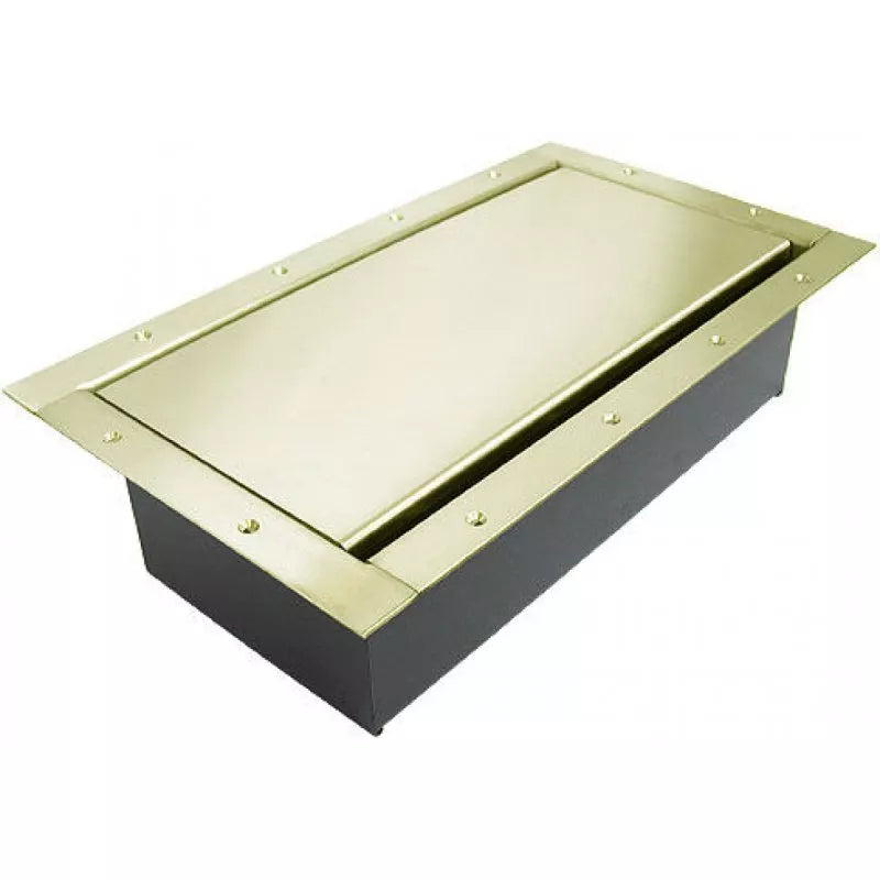 Ace Backstage 224SLBR Double Wide Pocket/Std Brass Lid - Brass Bezel