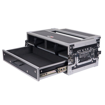 ProX XS-2WM2DR Wireless Mic ATA Flight Case With Utility Drawer