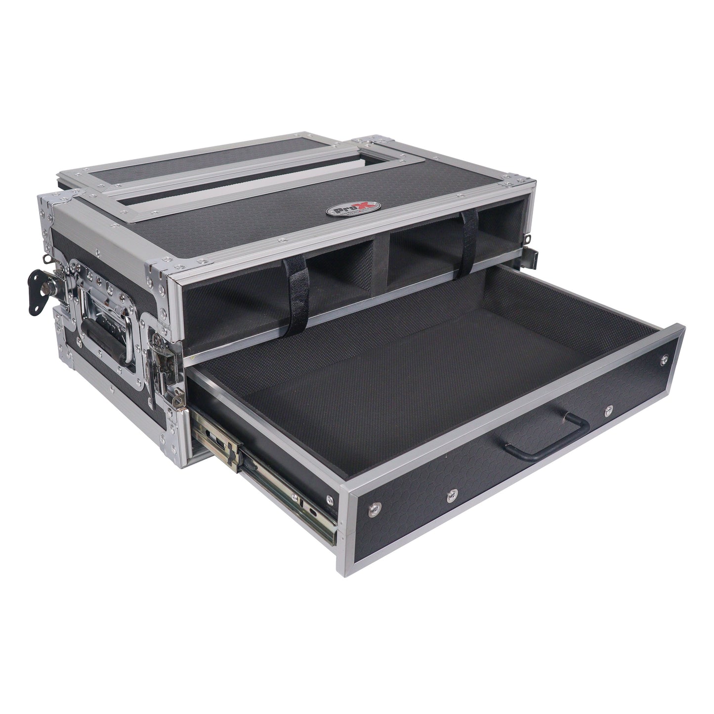 ProX XS-2WM2DR Wireless Mic ATA Flight Case With Utility Drawer