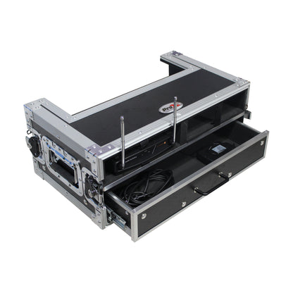 ProX XS-2WM2DR Wireless Mic ATA Flight Case With Utility Drawer