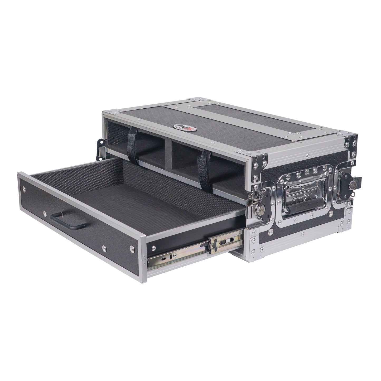 ProX XS-2WM2DR Wireless Mic ATA Flight Case With Utility Drawer