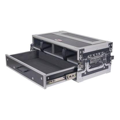 ProX XS-2WM2DR Wireless Mic ATA Flight Case With Utility Drawer